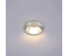 Lubinis šviestuvas 3W LED sieninis fasado šviestuvas BASILIO, sidabro sp., 3000K, IP65