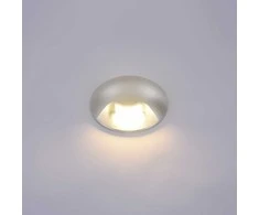 Lubinis šviestuvas 3W LED sieninis fasado šviestuvas BASILIO, sidabro sp., 3000K, IP65