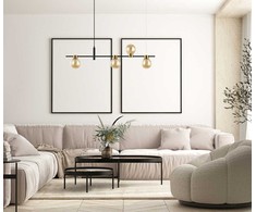 Italux Pakabinamas šviestuvas Bletter PND-5225-4-BK-AMB