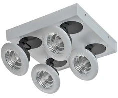 Lubinis šviestuvas 28W LED paviršinis šviestuvas CATALINA, baltos/pilkos sp., 3000K