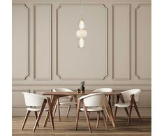 Bikuva.lt 28W LED pakabinamas šviestuvas ERIS, aukso sp., 3000K