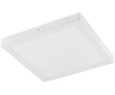 37W LED lubinis šviestuvas GLISSY SQUARE, matinės baltos sp., 3000K