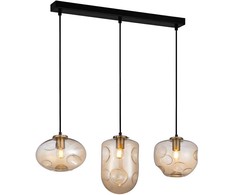Italux Pakabinamas šviestuvas Hatella PND-112038-3-BRO+AMB