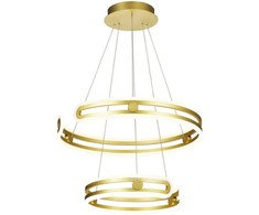 Lubinis šviestuvas 120W LED pakabinamas šviestuvas KIARA, aukso sp., 3000K, dimeriuojamas