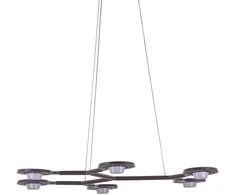 Lubinis šviestuvas 21,6W LED pakabinamas šviestuvas KRESYDA, bronzos sp., 3000K