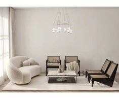 Lubinis šviestuvas 32W LED pakabinamas šviestuvas ALANI, juodos/aukso sp./skaidrus, 3000K