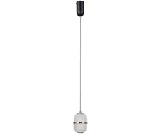 Lubinis šviestuvas 6W LED pakabinamas šviestuvas ALANI, juodos/aukso sp./skaidrus, 3000K
