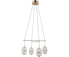 Lubinis šviestuvas 24W LED pakabinamas šviestuvas ALANI, aukso sp./skaidrus, 3000K