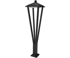Lubinis šviestuvas 12W LED pastatomas lauko šviestuvas BONS, juodas, 3000K, IP54