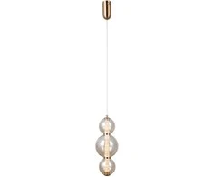 Lubinis šviestuvas 12W LED pakabinamas šviestuvas BUTERO, aukso/gintaro sp., 3000K