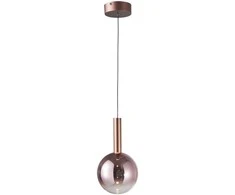 Lubinis šviestuvas 8W LED pakabinamas šviestuvas CAMINO, vario sp./skaidrus, 3000K
