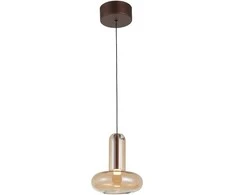 Lubinis šviestuvas 5W LED pakabinamas šviestuvas CAROTE, vario/gintaro sp., 3000K
