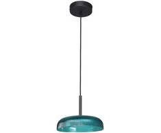 Lubinis šviestuvas 12W LED pakabinamas šviestuvas COLLE, žalios/juodos sp., 3000K