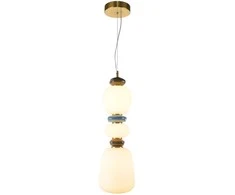 Lubinis šviestuvas 19W LED pakabinamas šviestuvas EVANS, aukso/baltos sp., 3000K