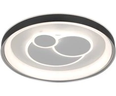 46W LED lubinis šviestuvas FLORINA, juodos/baltos sp., 3000/4000/6500K, dimeriuojamas