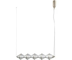 Lubinis šviestuvas 25W LED pakabinamas šviestuvas FUENTE, aukso sp./skaidrus, 3000K