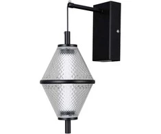 Lubinis šviestuvas 5W LED sieninis šviestuvas FUENTE, juodos sp./skaidrus, 3000K