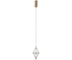 Lubinis šviestuvas 5W LED pakabinamas šviestuvas FUENTE, aukso sp./skaidrus, 3000K