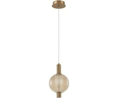 Lubinis šviestuvas 7W LED pakabinamas šviestuvas LENTI, žalvario/gintaro sp., 3000K