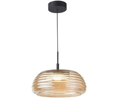 Lubinis šviestuvas 20W LED pakabinamas šviestuvas LOCULI, juodos/gintaro sp., 3000K, dimeriuojamas