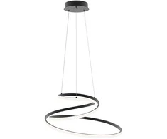 Lubinis šviestuvas 60W LED pakabinamas šviestuvas LORILA, juodas, 3000/4000/6000K