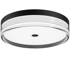 24W LED lubinis šviestuvas MOLINO, juodas, 3000/4000/6000K, IP40
