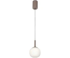 Lubinis šviestuvas 6W LED pakabinamas šviestuvas MONTES, rudos/baltos sp., 3000/4000/6000K