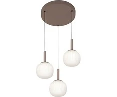 Lubinis šviestuvas 18W LED pakabinamas šviestuvas MONTES, rudos/baltos sp., 3000/4000/6000K