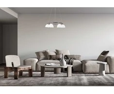 Lubinis šviestuvas 30W LED pakabinamas šviestuvas MONTIELA, juodos/aukso/baltos sp., 3000K