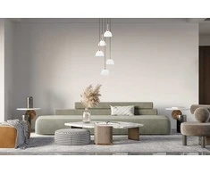 Lubinis šviestuvas 25W LED pakabinamas šviestuvas MONTIELA, juodos/aukso/baltos sp., 3000K