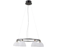 Lubinis šviestuvas 30W LED pakabinamas šviestuvas MONTIELA, juodos/aukso/baltos sp., 3000K