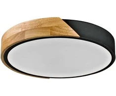 Lubinis šviestuvas 24W LED paviršinis šviestuvas NASTRO, medžio/baltos/juodos sp., 3000K