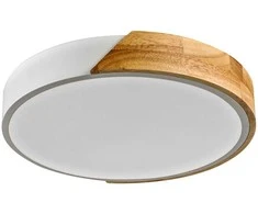 Lubinis šviestuvas 24W LED paviršinis šviestuvas NASTRO, medžio/baltos sp., 3000K