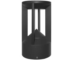 Lubinis šviestuvas 10W LED pastatomas lauko šviestuvas NOMAD, juodas, 3000K, IP54