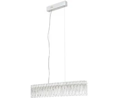 Lubinis šviestuvas 16W LED pakabinamas šviestuvas NOSTA, chromo sp./skaidrus, 3000K