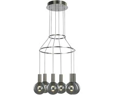 Lubinis šviestuvas 40W LED pakabinamas šviestuvas ARIA, chromo/dūmų sp., 3000K, dimeriuojamas