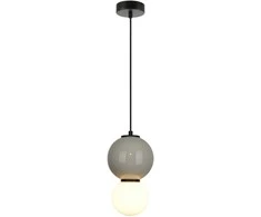 Lubinis šviestuvas 5W LED pakabinamas šviestuvas PIEVE, pilkos/matinės baltos sp., 3000K