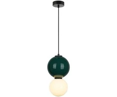 Lubinis šviestuvas 6W LED pakabinamas šviestuvas PIEVE, juodos/žalios/baltos sp., 3000K