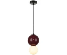 Lubinis šviestuvas 5W LED pakabinamas šviestuvas PIEVE, raudonos/violetinės/matinės baltos sp., 3000K
