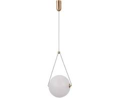 Lubinis šviestuvas 12W LED pakabinamas šviestuvas RASTIA, aukso/baltos sp., 3000K