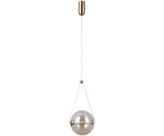 Lubinis šviestuvas 9W LED pakabinamas šviestuvas RASTIA, aukso/gintaro sp., 3000K