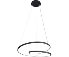 Lubinis šviestuvas 40W LED pakabinamas šviestuvas REINA, juodos/baltos sp., 3000/4000/6000K