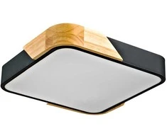Lubinis šviestuvas 24W LED paviršinis šviestuvas SANTER, medžio/baltos/juodos sp., 3000K