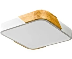 Lubinis šviestuvas 24W LED paviršinis šviestuvas SANTER, medžio/baltos sp., 3000K