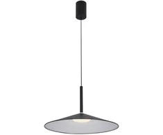 Lubinis šviestuvas 9W LED pakabinamas šviestuvas SARDENA, juodas, 3000/4000/6000K