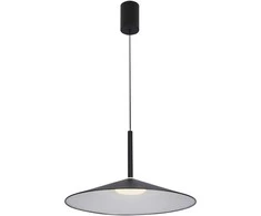 Lubinis šviestuvas 16W LED pakabinamas šviestuvas SARDENA, juodas, 3000/4000/6000K