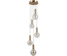 Lubinis šviestuvas 25W LED pakabinamas šviestuvas STRELA, aukso/gintaro sp., 3000K