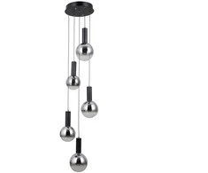 Lubinis šviestuvas 25W LED pakabinamas šviestuvas STRELA, juodos/pilkos sp., 3000K