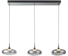 Lubinis šviestuvas 21W LED pakabinamas šviestuvas TENELE, sidabro/dūmų sp., 3000K, dimeriuojamas