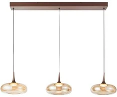 Lubinis šviestuvas 21W LED pakabinamas šviestuvas TENELE, vario/gintaro sp., 3000K, dimeriuojamas